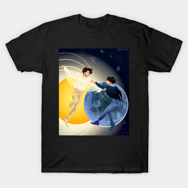 Sun and Moon T-Shirt by Elsa-draws